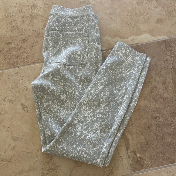 Spanx Pants Women's Speckled Gray Jean Ankle Leggings Stretch Shaping - Picture 4 of 8